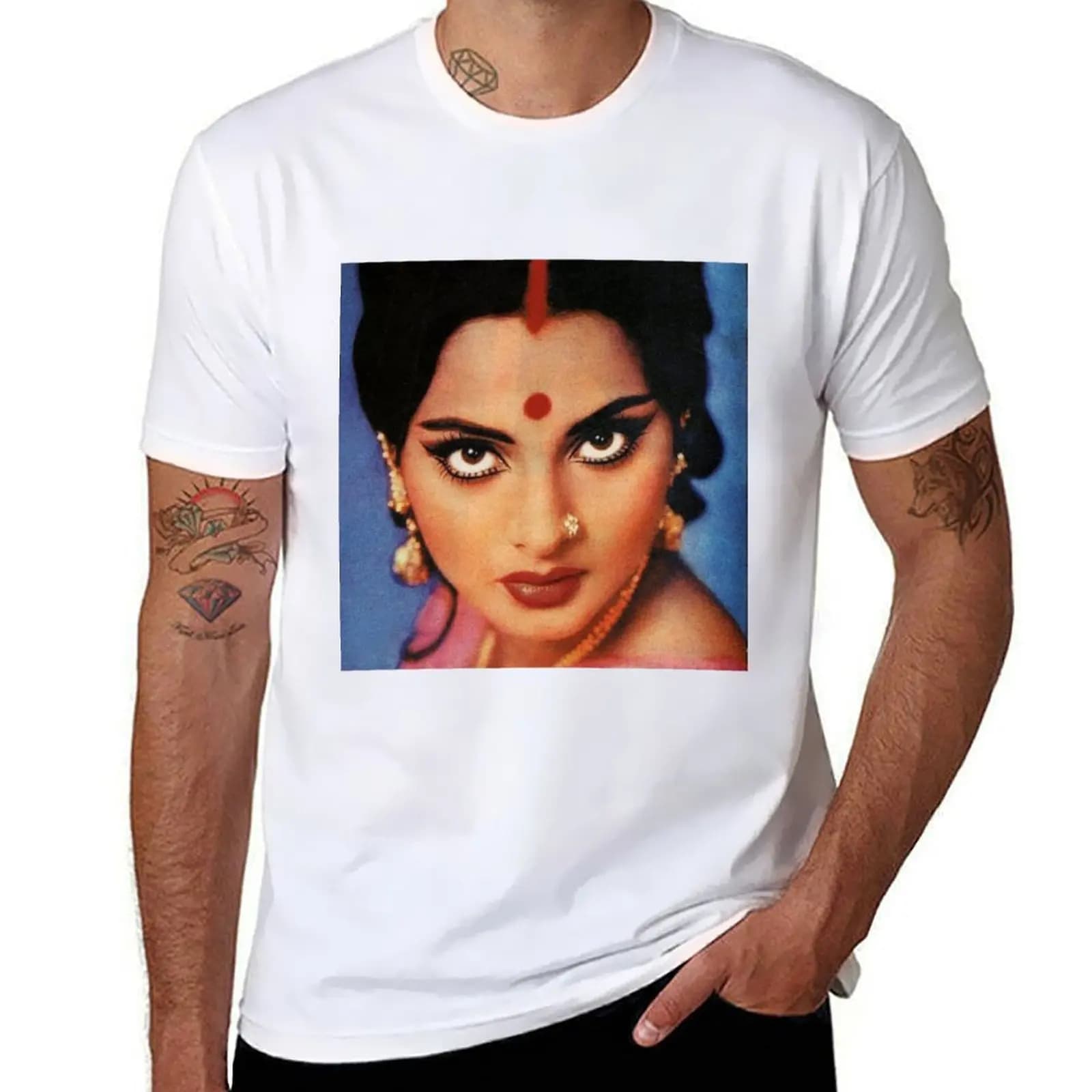 South Indian Actress T-Shirt funny t shirts man t shirt man cotton T-Shirt