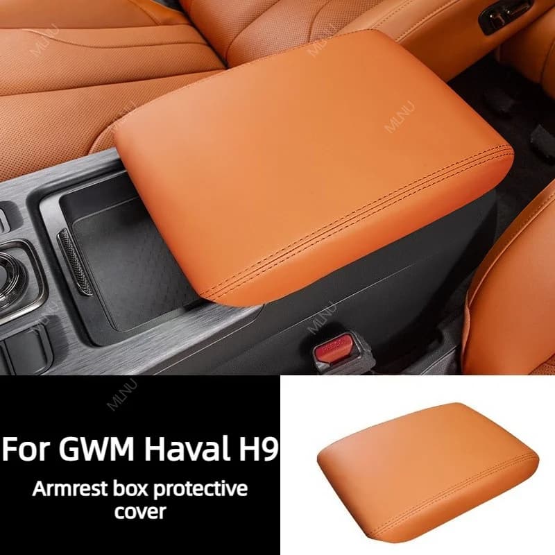 Center Console Cover For GWM Haval H9 2027/2026 Accessories,Leather,Comfort,Scratch-Proof,UV-Resistant&Anti-Oxidation;2024-2025