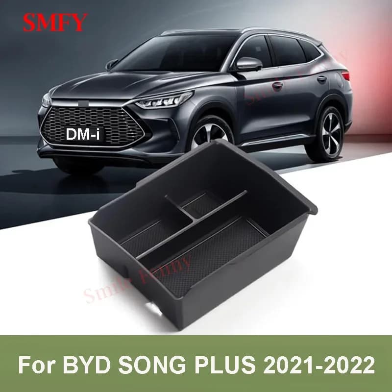 For BYD SONG PLUS DMI 2021 2022 Interior Accessories Car Armrest Box Storage Box Auto Center Console Organizer Containers