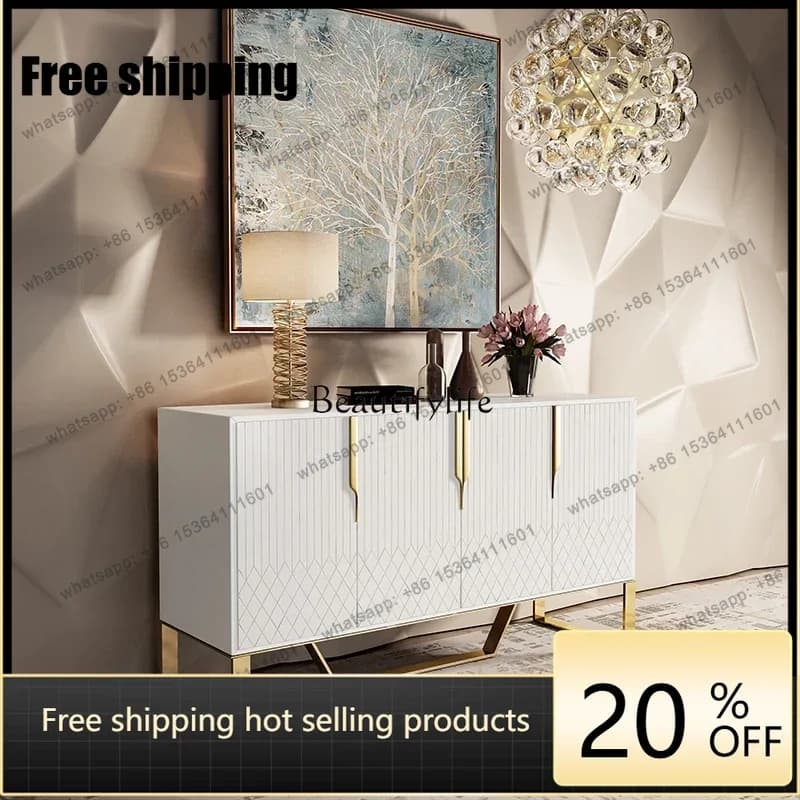 Factory Direct American light luxury foyer entrance cabinet, simple, modern and fashionable home decoration cabinet