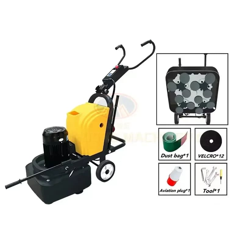 Concrete Floor Grinder 630 Epoxy Surface Polishing Finishing Machine Planetary