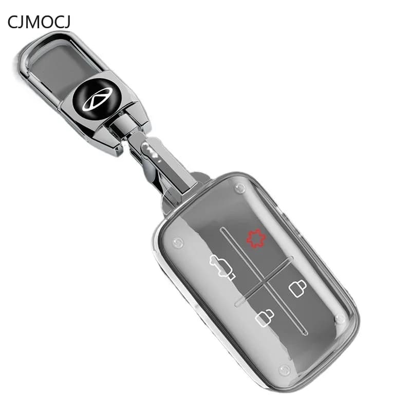 Premium TPU Key Cover Case for Chery ICAR V27 (2026) - Smart Bluetooth Remote Key Protective Fob Shell Keychain