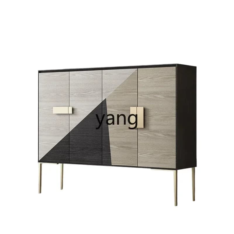 LMM Nordic light luxury home entrance cabinet, shoe change cabinet, modern living room partition locker