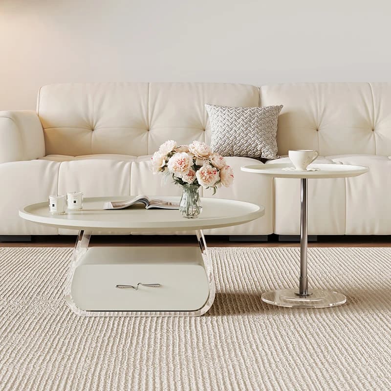 Modern Aesthetic Coffee Table Trendy Elegant Premium Exquisite Coffee Table With Storage Design Meubles De Maison Furniture Home