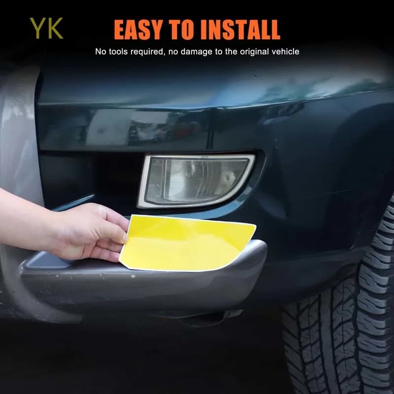 For Toyota Land Cruiser Prado 120 LC120 2003-09 PVC Yellow Car Front Fog Light Sticker Protector Film Car Accessories
