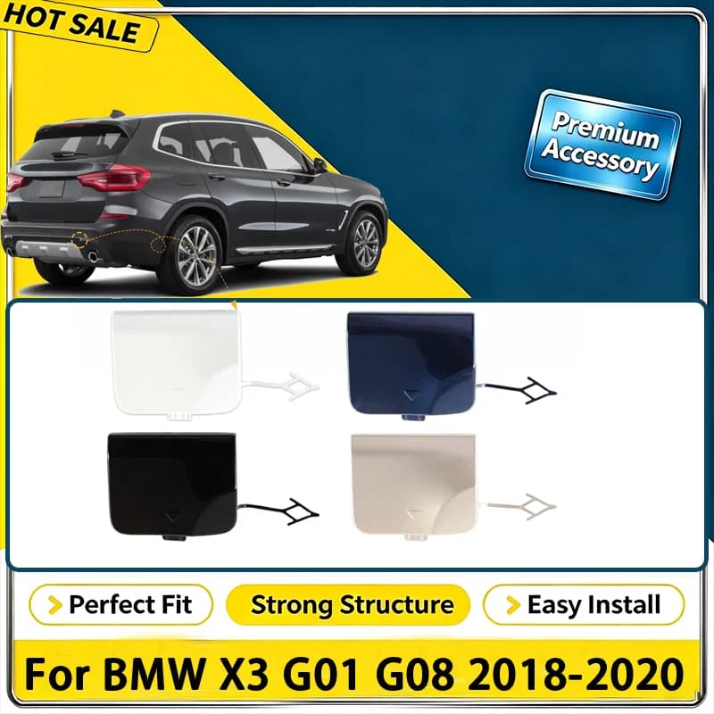 For BMW X3 G01 G08 2018-2020 Right Rear Bumper Tow Hook Cap Towing Eye Cover 51127498525