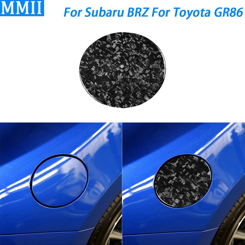 For Subaru BRZ For Toyota GR86 2016-2020 Forged Carbon Fiber Exterior Fuel Tank Cap Cover Car Decoration Accessories Sticker