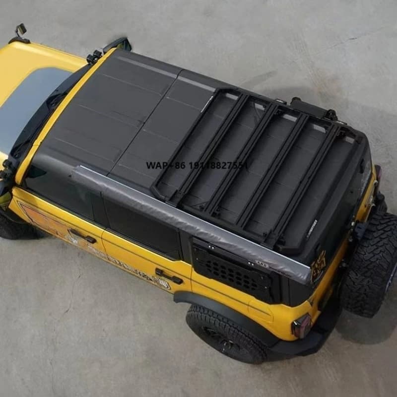 Wholesale SUV Roof Top Luggage Rack for Offroad Travel Heavy Duty Aluminum Cross Bar Cargo Carrier Foldable Design