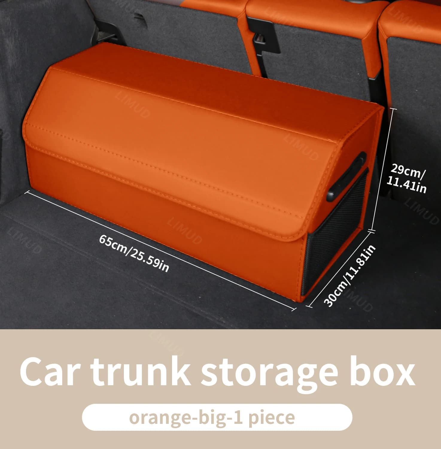 LIMUD Larger Car Trunk Organizer Leather for WEY 05	07 300Coffee 01 WEY 03 80 Coffee 02 Stowing Tidying Car Interior Storage