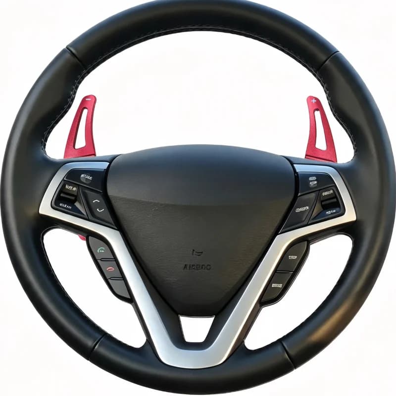 Car Steering Wheel Shift Paddle DSG Extension Stickers For Hyundai Veloster FS SR Turbo 2011-2014 Accessories