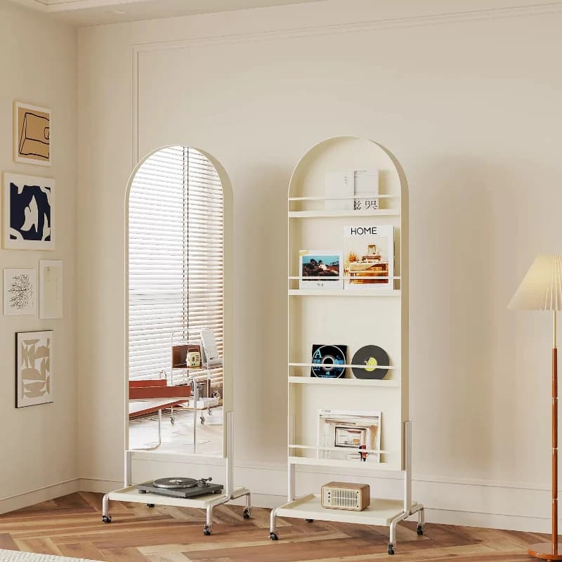 Artistic White Mirrors Full Body Storage Standing Living Room Mirrors Full Body Apartments Modern Espejos Grandes Furniture Home