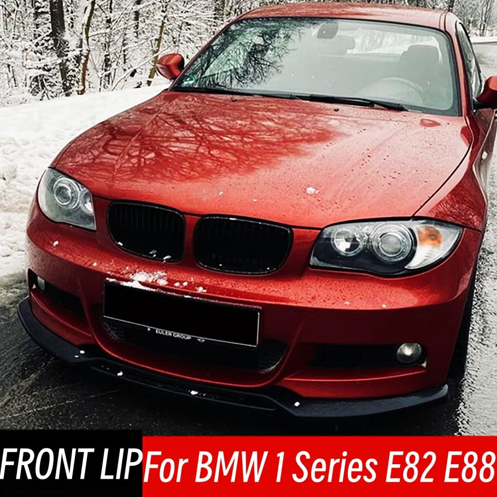 For BMW 1 Series E82 E88 2008-2013 Front Bumper Lip Chin Splitter Diffuser Spoiler Deflector Protect Guard Car Accessories Part