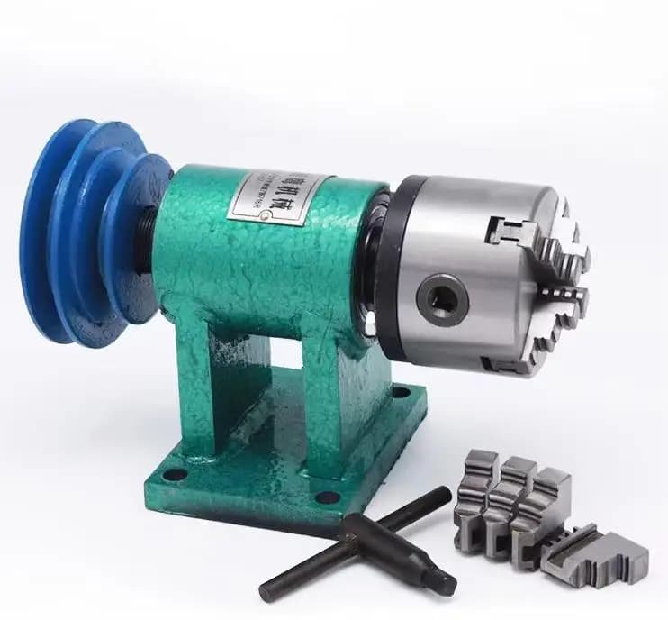 Lathe Chuck Spindle Woodworking DIY 3 Jaw 4 Jaw Self-centering Chuck Gear Component Modification Kit Dividing Head