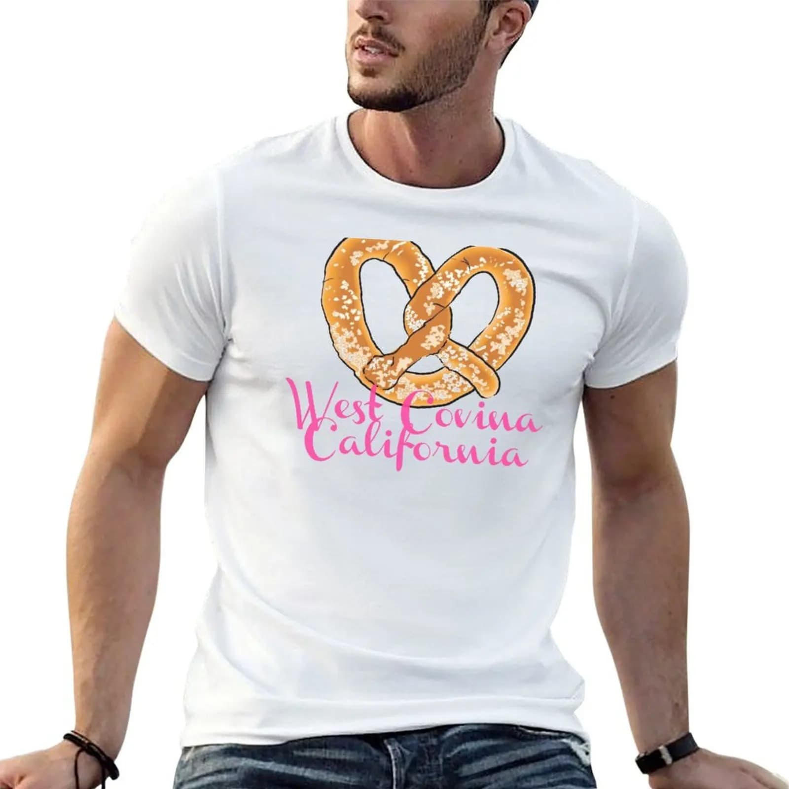 West Covina California T-Shirt summer tops quick drying Men's t shirts