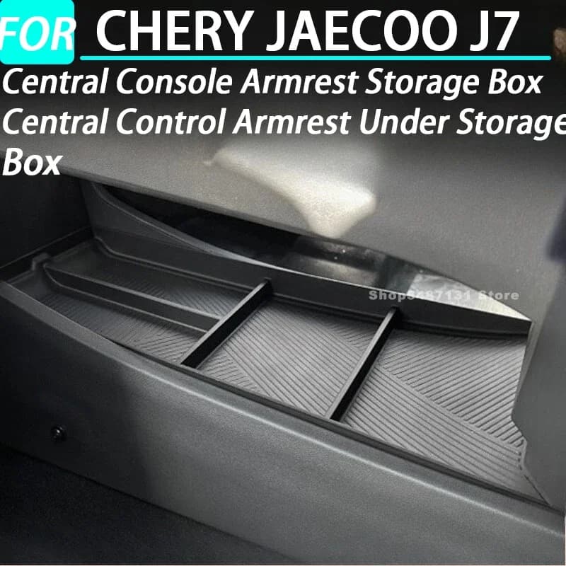 Car Central Console Armrest Storage Box Central Control Armrest Under Storage Box for CHERY JAECOO J7 Interior Accessories 2025