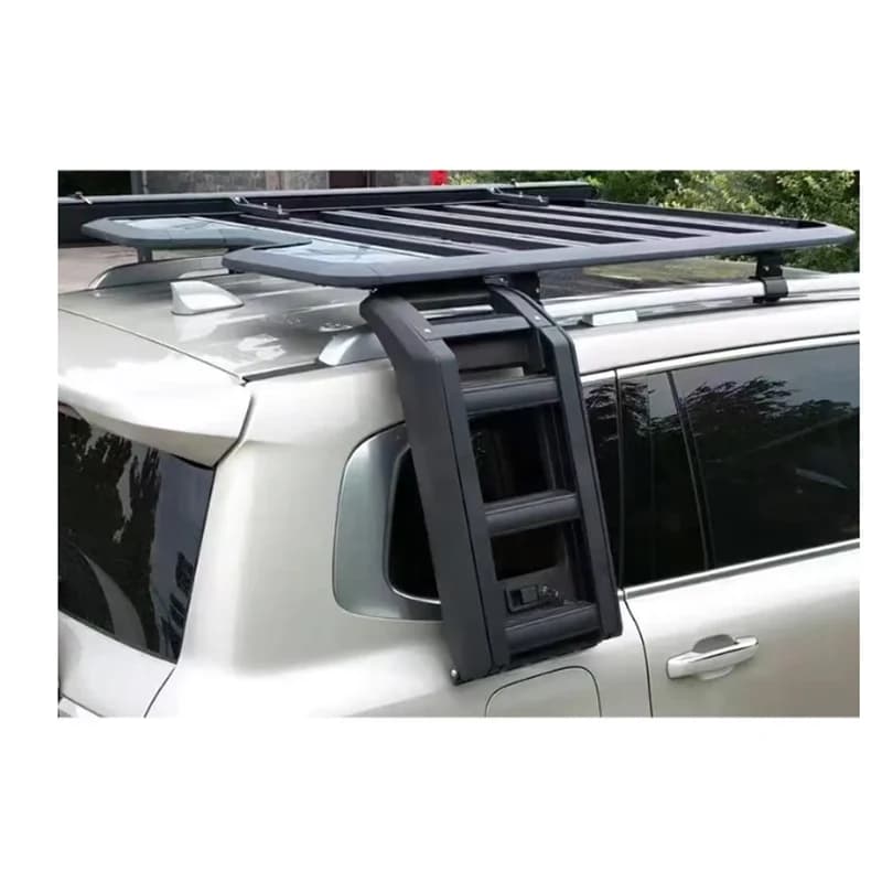 Seastar for Tank 300 SUV 2020- Aluminum Folding Side Climbing Ladder Roof Rear Window Stairs Black