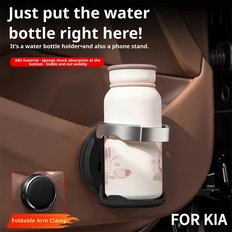 Car Door Beverage Holder, Durable Car Cup Holder, Vehicle Drink Tray, Car Interior Accessory, Suitable for Kia Sportage, Seltos