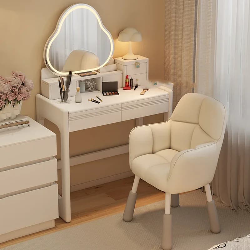 Luxury Tall Vanity Table Bedroom Makeup Storage Mobile Living Room Modern Girl Dressing Table Beauty Vestidores Home Furniture