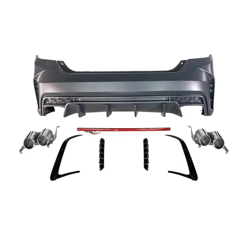 Best sales Car bumper Loong Shadow Style For hd Accord 2016-2020 Body kit Rear bumper Tail pipes PP material