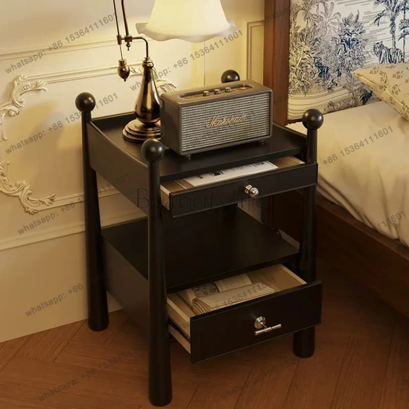 LD Nordic Bedroom Bedside Table Mid Century Modern Simple Modular Small   Trendy Luxury Mesitas De Noche Home Furniture