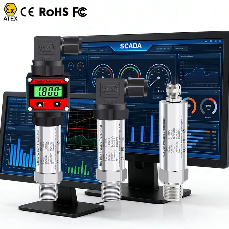 Pressure Transmitter Strain Gauge Pressure Sensor Hvac Pressure Sensor psi Transmitter  Level Measurement