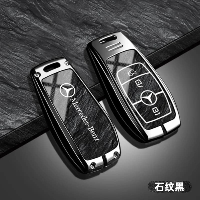 Alloy Car Key Case Cover For Mercedes Benz A B C E S G GLB GLC GLE Class GLS W177 W213 G63 X167 E300 AMG Keychain Accessories