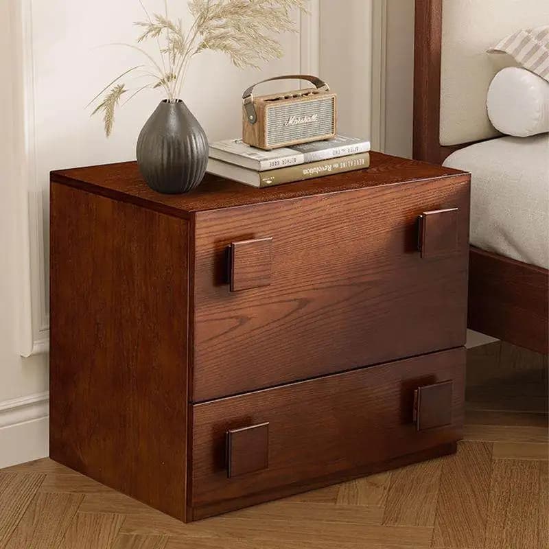Brown Bedroom Bedside Table Italian Designer Storage Unique Bedside Table Japanese Luxury Retro Nachttisch Furniture Home