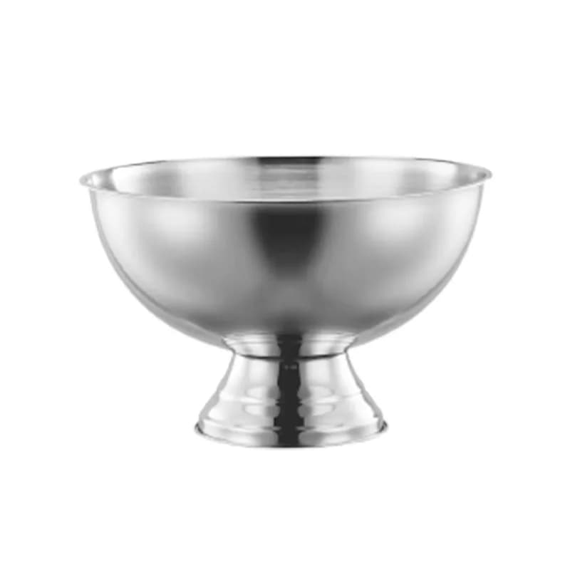Stainless steel champagne bucket, red wine bowl, salad bowl, mixing bowl, fruit plate.
