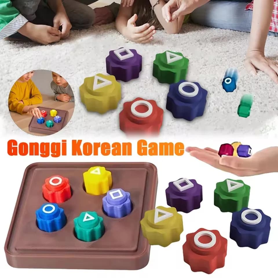 5/10 Dice Gonggi Jack Stone Pebbles Set Funny Gonggi Korean Game Traditional Play Game Hand Eye Coordination Training Board Game