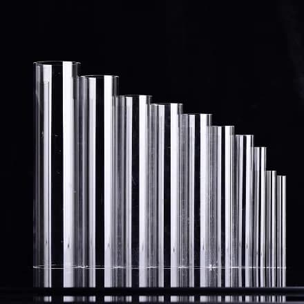 Quartz Tube: 25 OD X 20.5 IDx 1000 L mm (1" D X 40" L) for DIY Tube Furnace - EQ-QZTube-25GE-1000