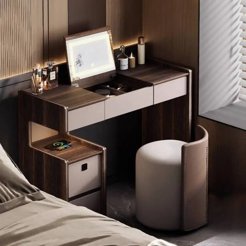 Modern Storage Makeup Vanity Desk Vintage Decor Cheap Corner Makeup Vanity Desk Europa Mirror Kaptafel Furniture For Bedrooms