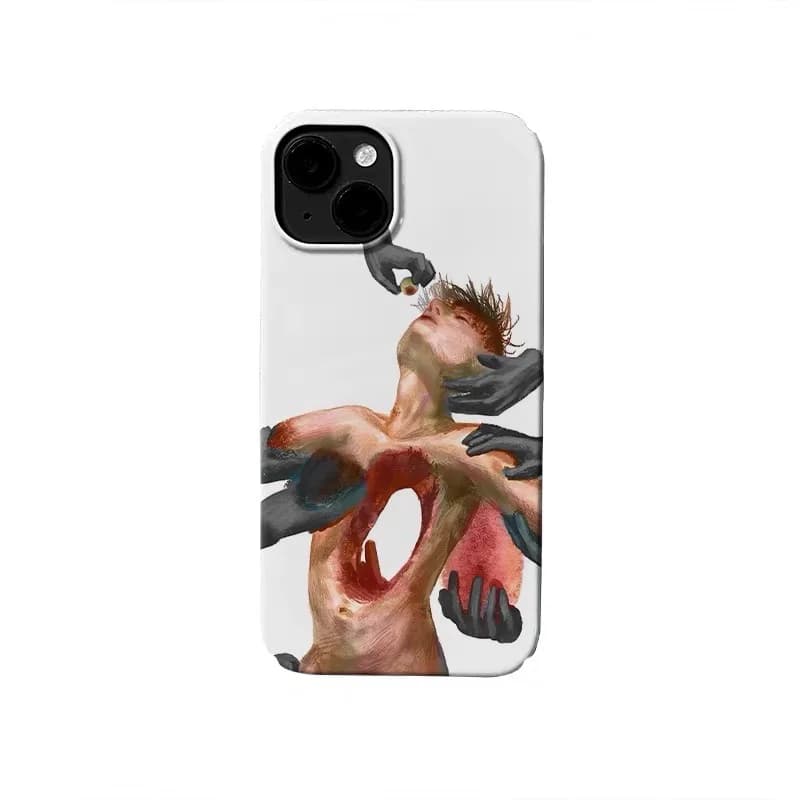 Hollow Out The Three-dimensional Person Phone Case for IPHONE 17Air 16E 15PROMAX 14Plus 13 12MINI 11 16Plus Acrylic Phone Cover