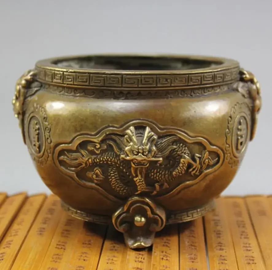 Pure copper sandalwood plate incense burner, incense burner, line incense, Buddhist sacrificial feng shui products, Buddhist ut
