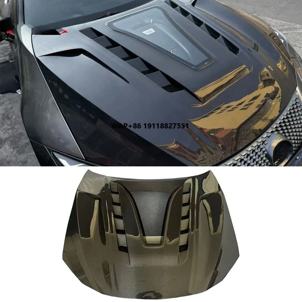 PU Carbon Wholesale New Product forLC500 LC500H Carbon Fiber Hood Bonnet Hood Cover Body Kit