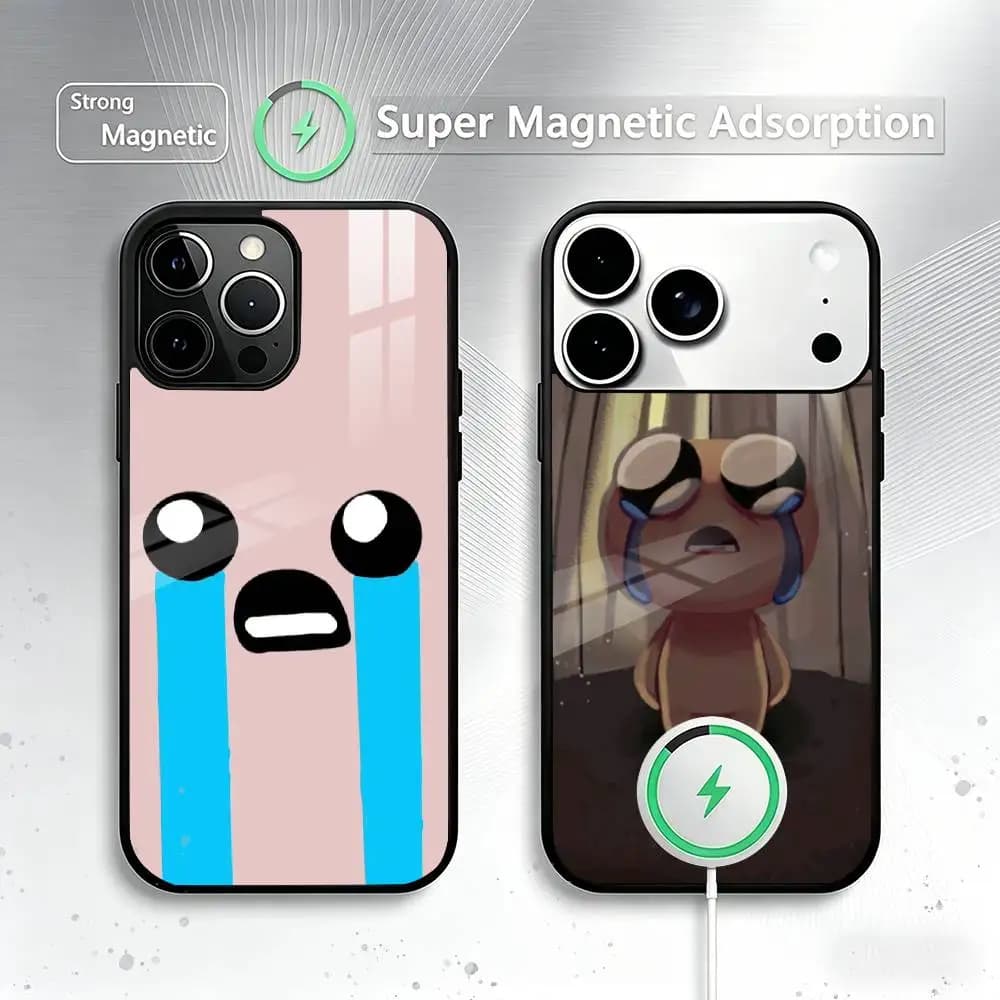 I-Isaac T-The Binding of Isaac Phone Case For iPhone17,16,15,14,13,12,11 Plus,Pro Compatible with magnetic wireless charging