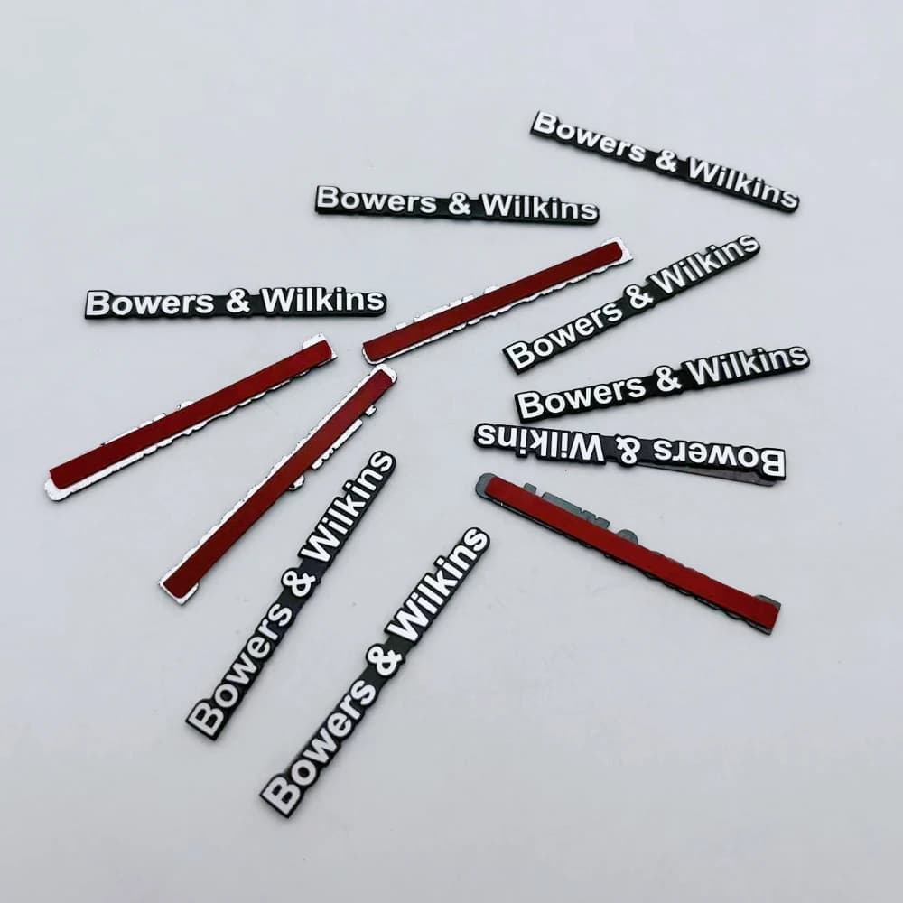 5pcs 10pcs 20pcs Bowers Wilkins Car Speaker Emblems Car Automotive Interior Stickers Metal Aluminum Alloy Car Audio Accessroies
