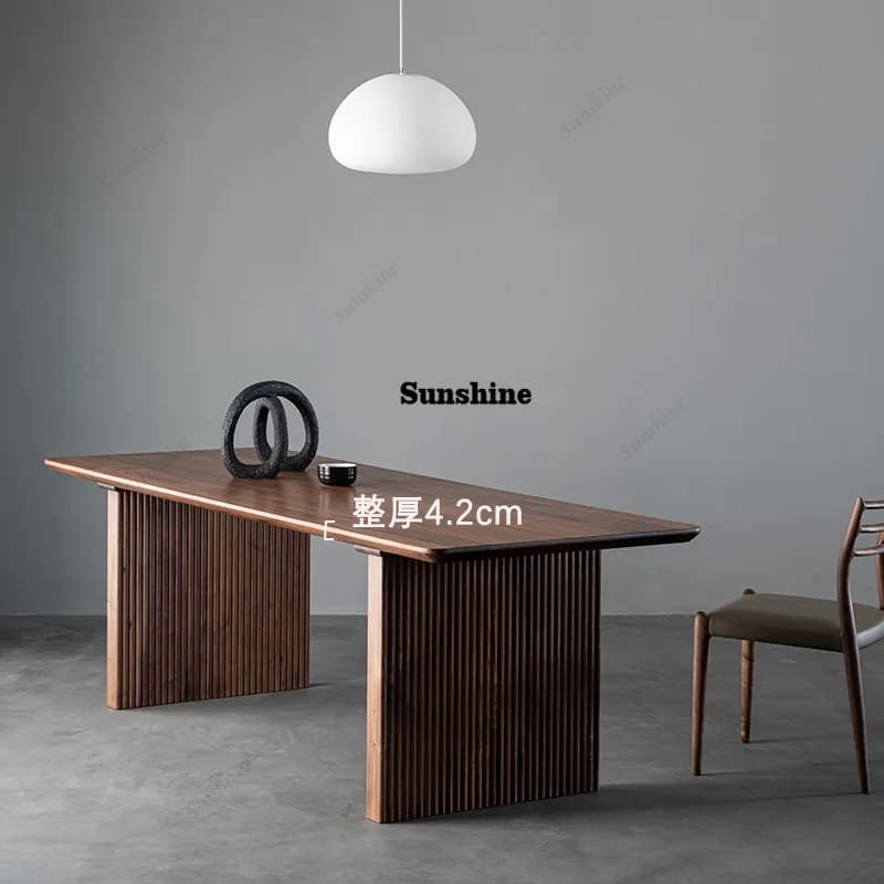 Nordic simple rectangular conference table household log desk