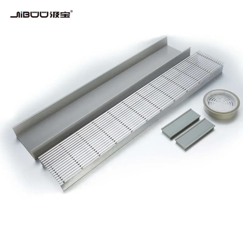 for Modern Design Linear Plastic Shower Floor Drain Stainless Steel Rainwater Gutters and Hotel PVC Traps Drain Traps