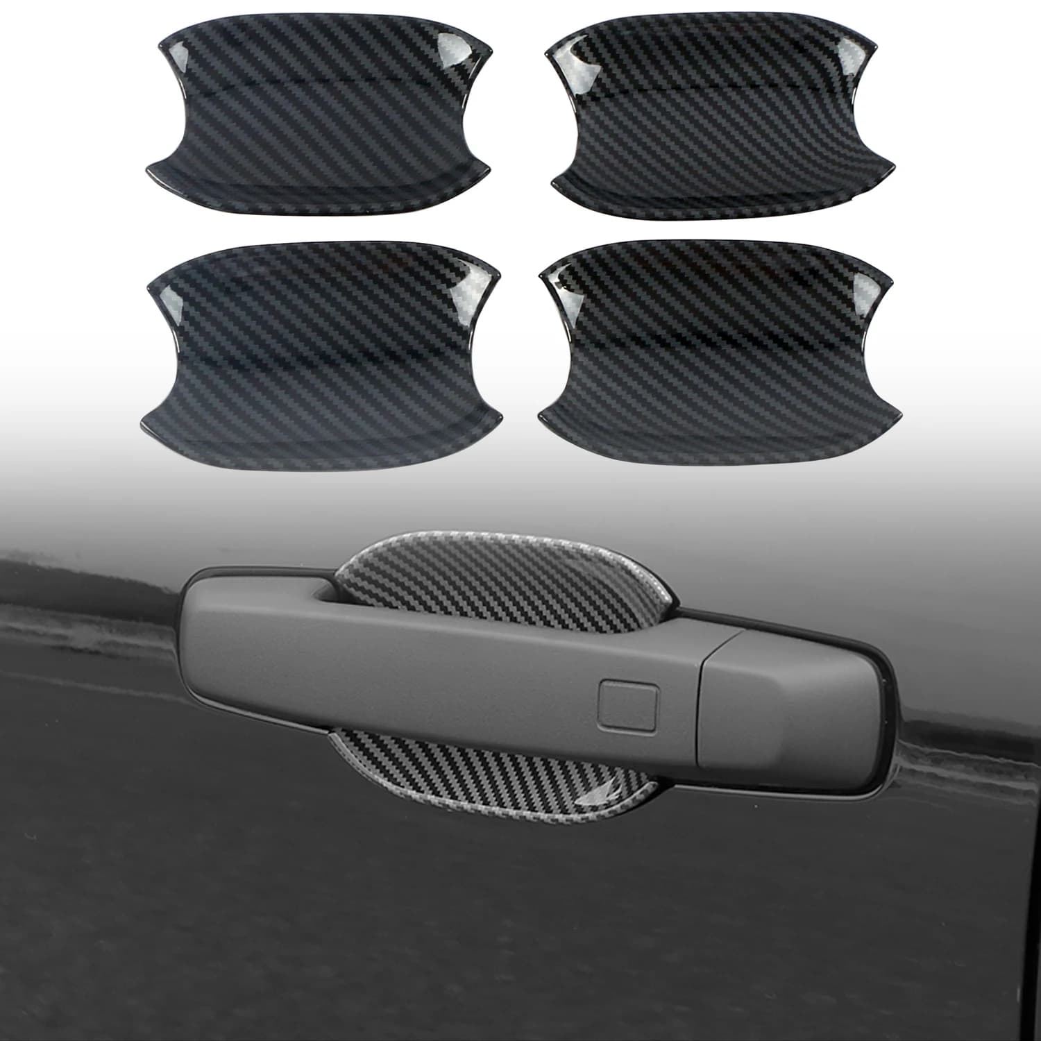 Car Accessories For GWM Tank 300 2020 2021 2022 2023 2024 ABS Exterior Door Handle Bowls Cover Trim 4pcs