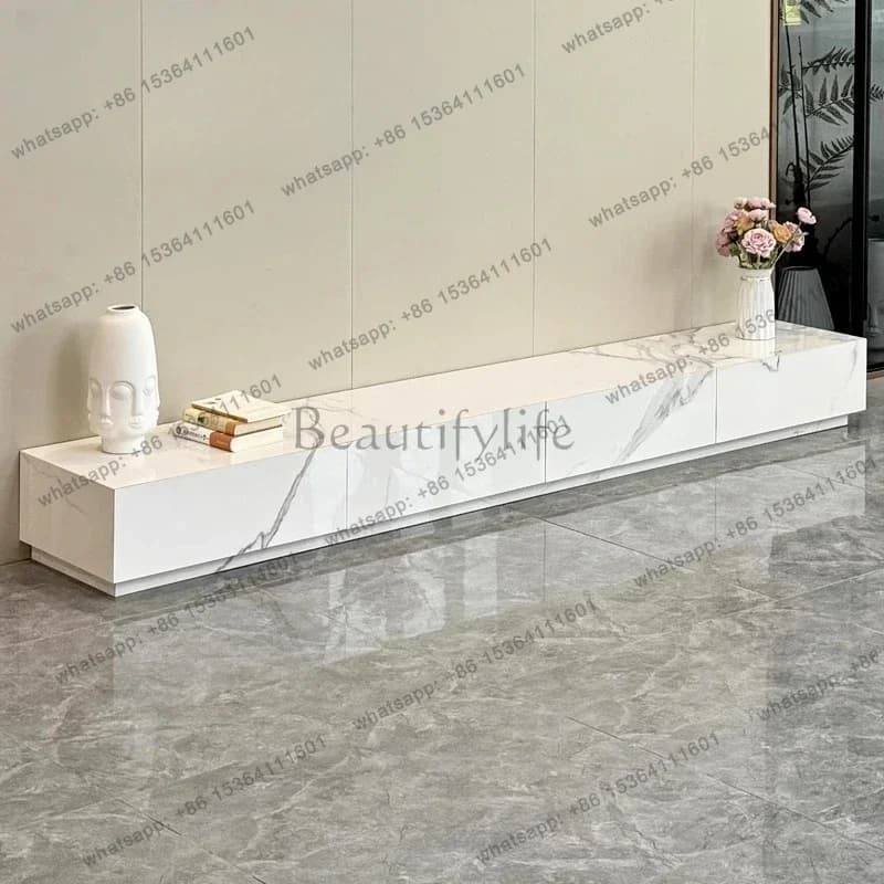 LJY Light Luxury Wall TV Cabinet Minimalist Storage Hallway Dollhouse Designer Tv Table Nordic Living Room Muebles Trendy Furnit
