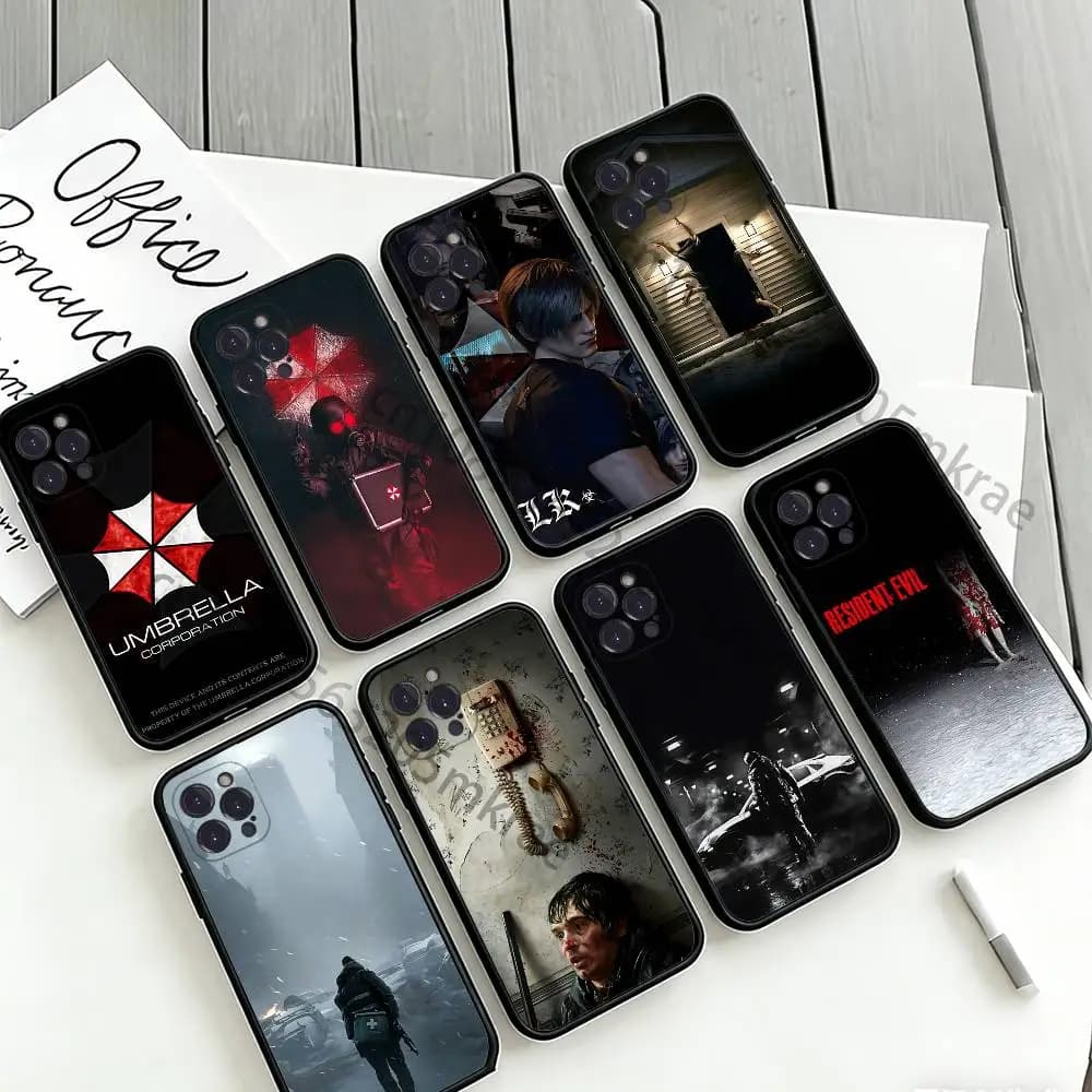 Movies 2026 R-Resident-Evil Game Phone Cases For iPhone 18 17 16 15 14 13 12 11 Pro Max Plus Luxury Camera Protection Plastic