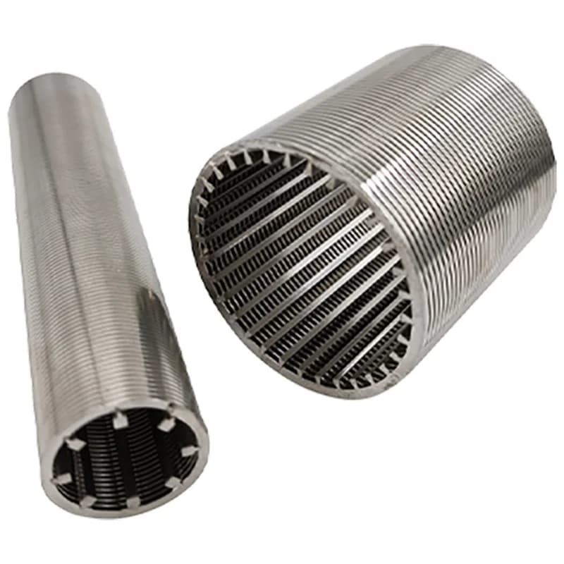 High Strength Stainless Steel Wedge Wire Screen Pipe with Anti-Clogging Design for Water Well Drilling