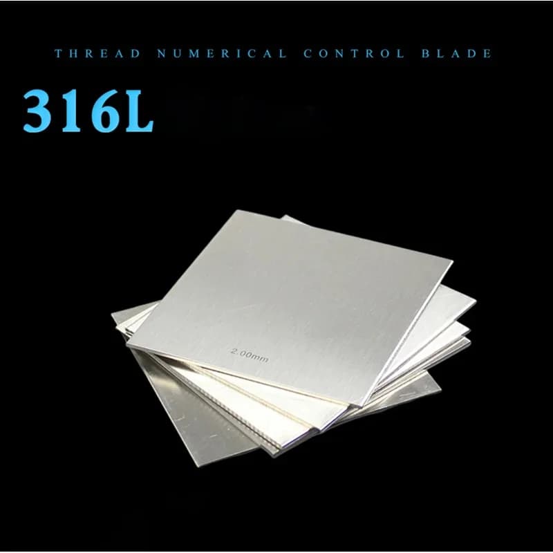 316L Stainless Steel Flat Plate Metal Sheet 0.5mm to 3.0mm Thickness Custom Size Available