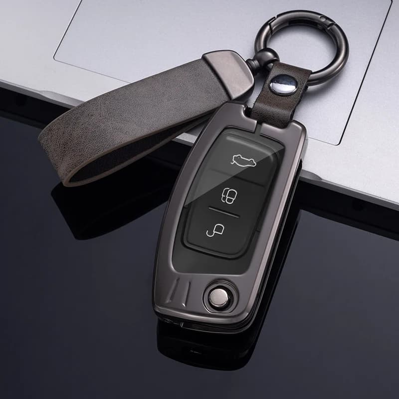 New Metal Zinc Car Remote Key Cover Case For Ford Fiesta Focus 2 Ecosport Kuga Escape Falcon B-Max C-Max Eco Sport Galaxy