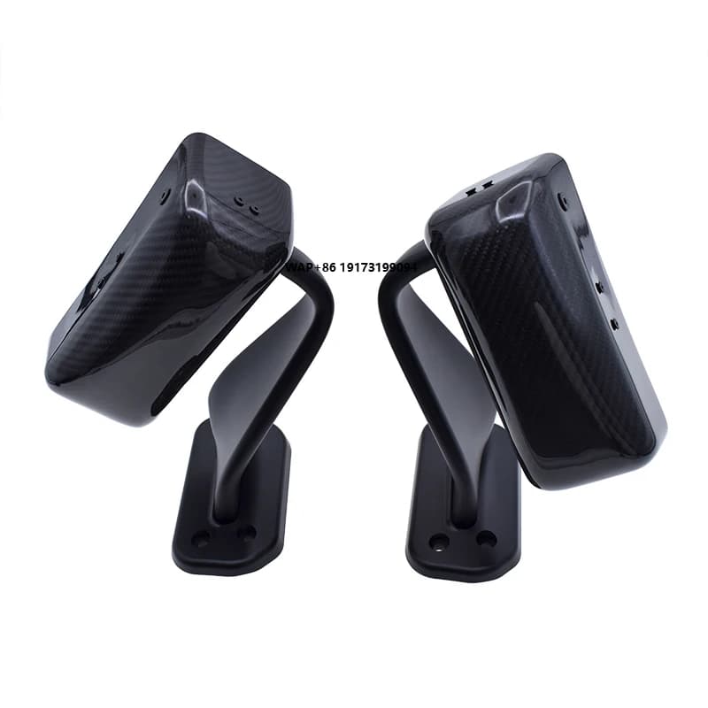 Dry Carbon Fiber Side Mirror Blue Tint Rearview Mirror for 86 BRZ 2013+