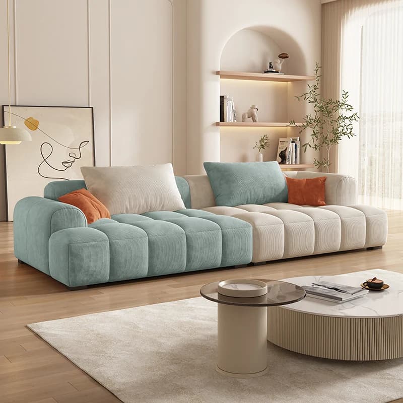 Designer Blue Living Room Sofas Aesthetic Beige Apartments Living Room Sofas Lounges Modern Divano Soggiorno Furniture Home