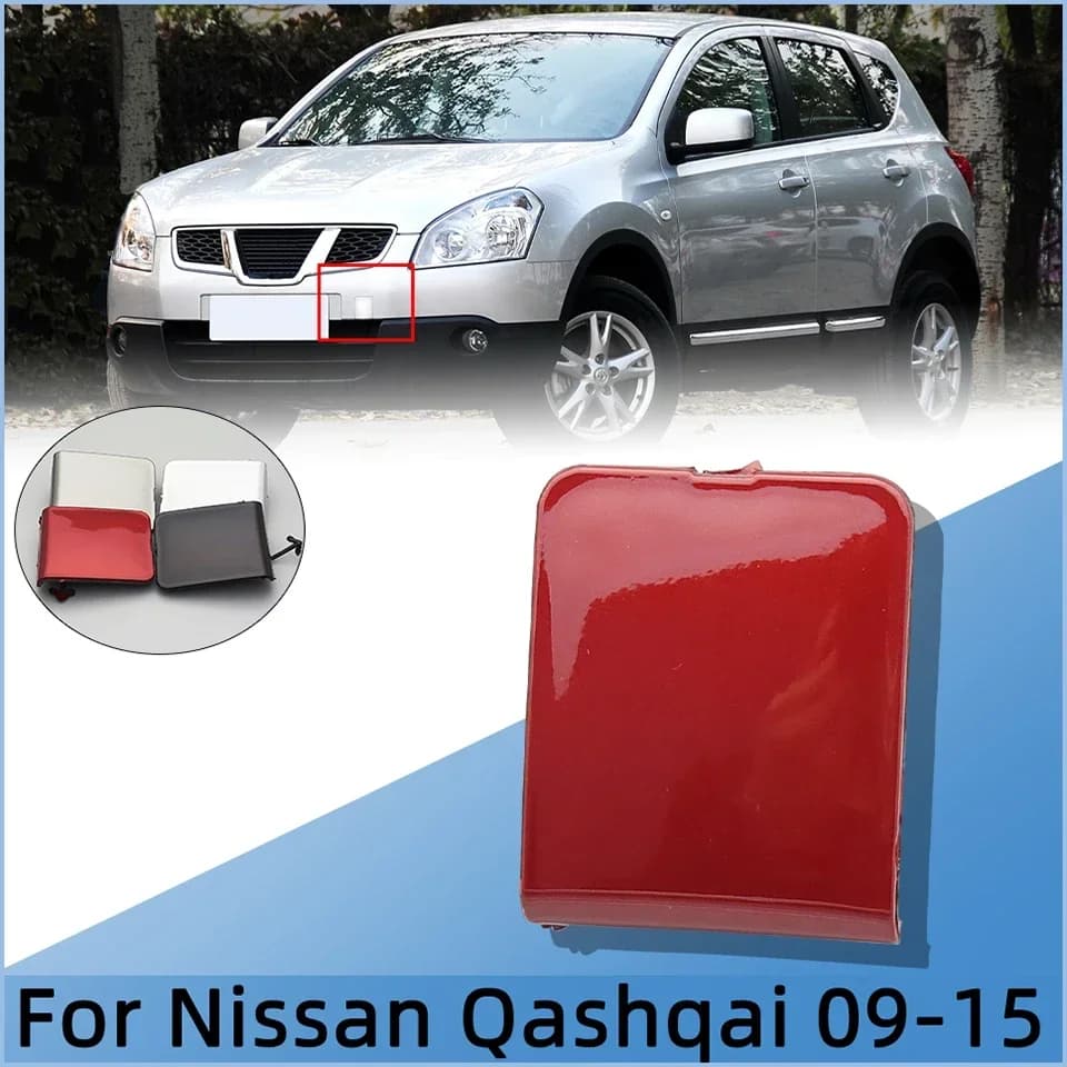 For Nissan Qashqai Dualis J10 2008 2009 2010 2011 2012 2013 2014 2015 Front Bumper Towing Hook Eye Cover Cap Hauling Trailer Lid
