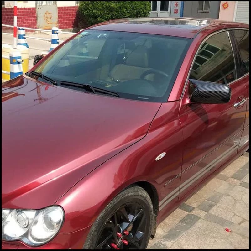 FOR Toyota Mark X X120 2004-2009 DOOR Side WING REARVIEW MIRROR COVER STICKER TRIM Car-styling Auto Parts Accessories