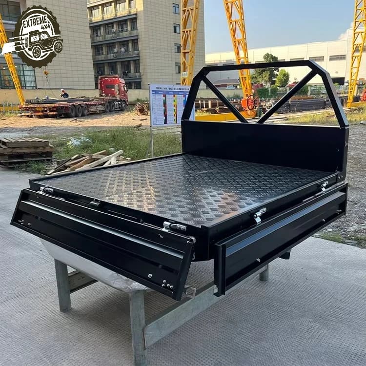 Power Coating Dual Cab Heavy Duty Aluminium UTE Canopy Truck Tray Ute Canopy and Tray