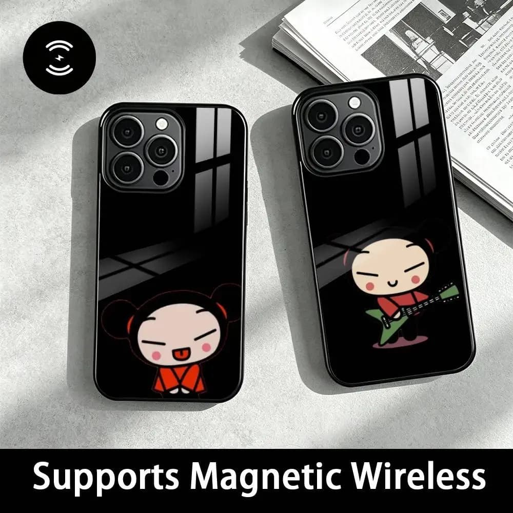 Pucca Cartoon Garu-U  Phone Case For iPhone18,17,16,15,14,13,12Plus,Pro Supports Magnetic Wireless Charging